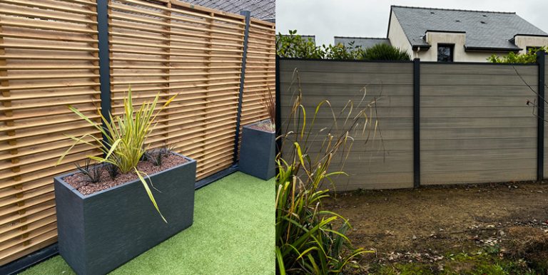 brise vue bois intrusion jardin