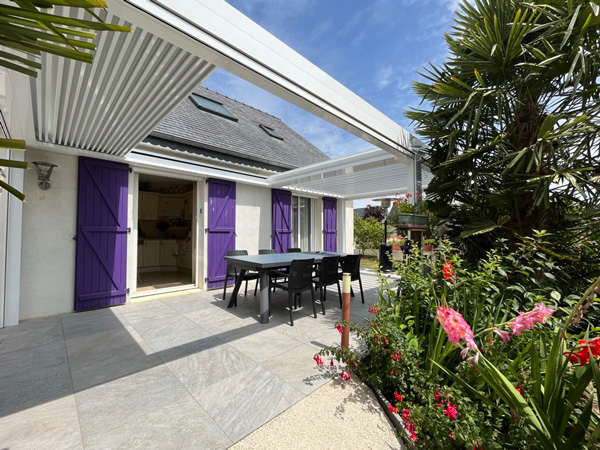 pergolas bioclimatique aluminium lames orientable rennes guichen