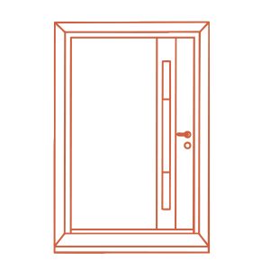 porte entree moderne aluminium design rennes