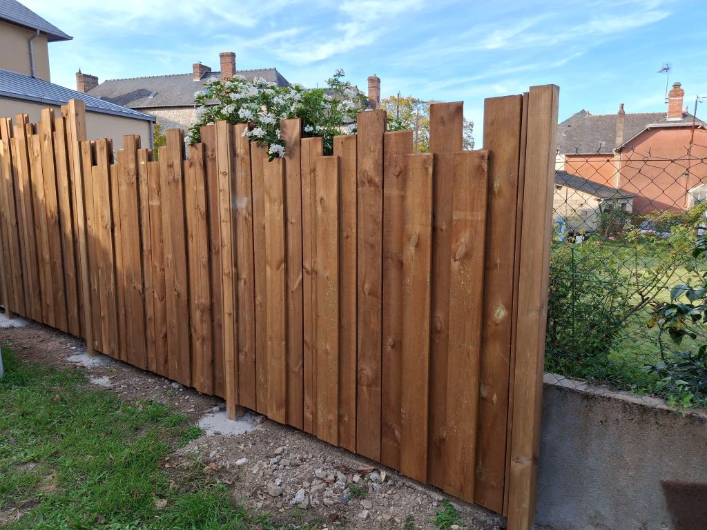 Clôture en bois