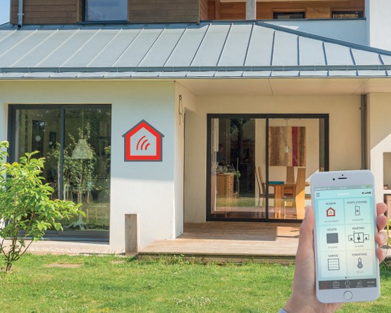 Maison avec alarme domotique