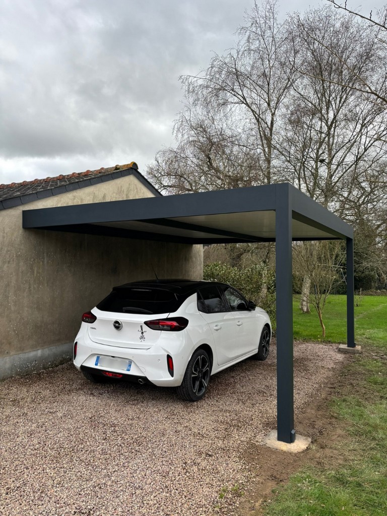 Carport en aluminium adossé Gypass