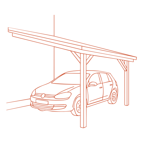 carport a adosser mural pour voiture