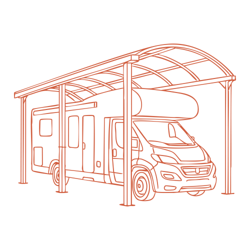 carport camping car grand modele