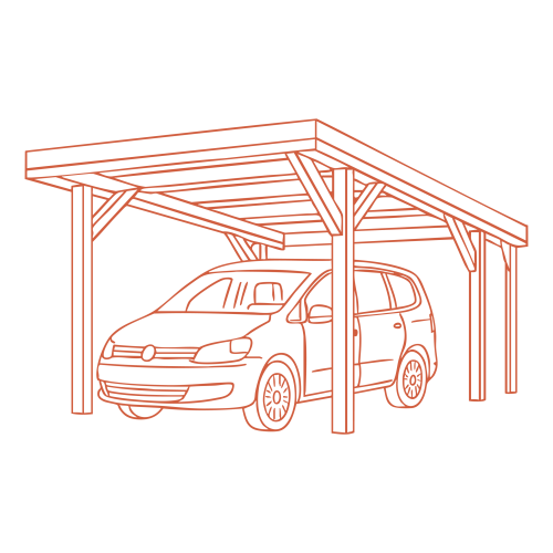 carport simple voiture