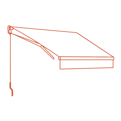 store banne sans coffre bras articules